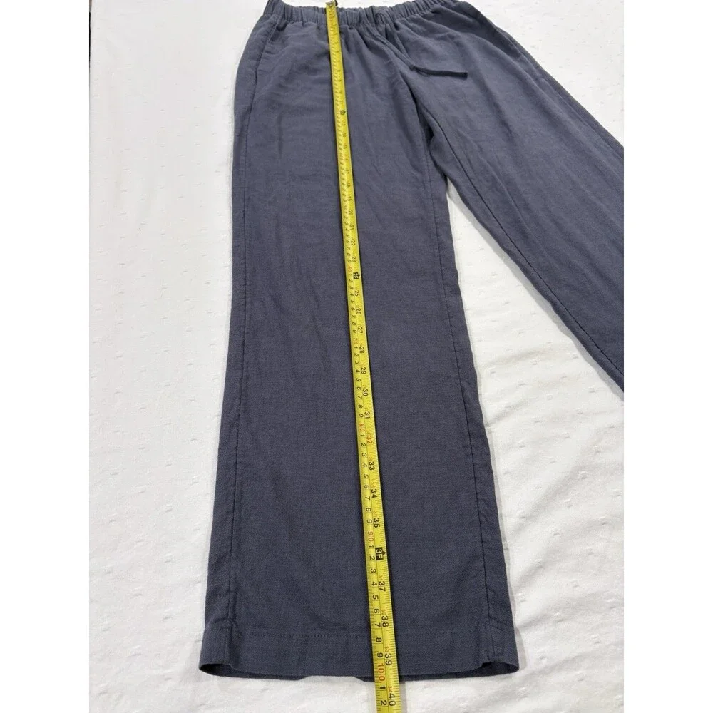 Aritzia The Group by Babaton Sontag Linen Pant Admiral Blue XS Women